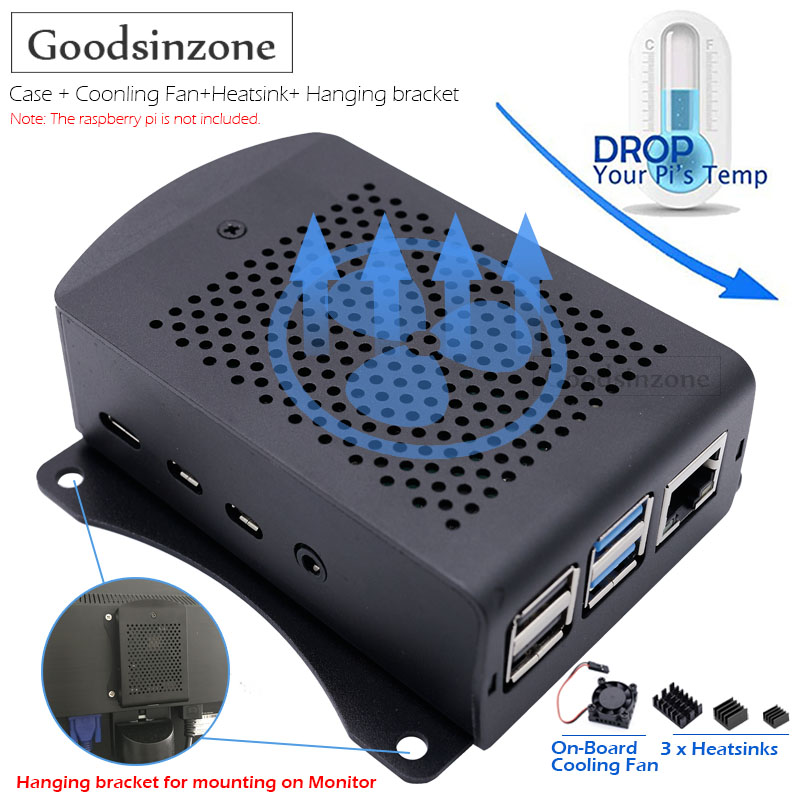 Argon One V3 M.2 Nvme Case - Корпус Raspberry Pi 4 Model B,