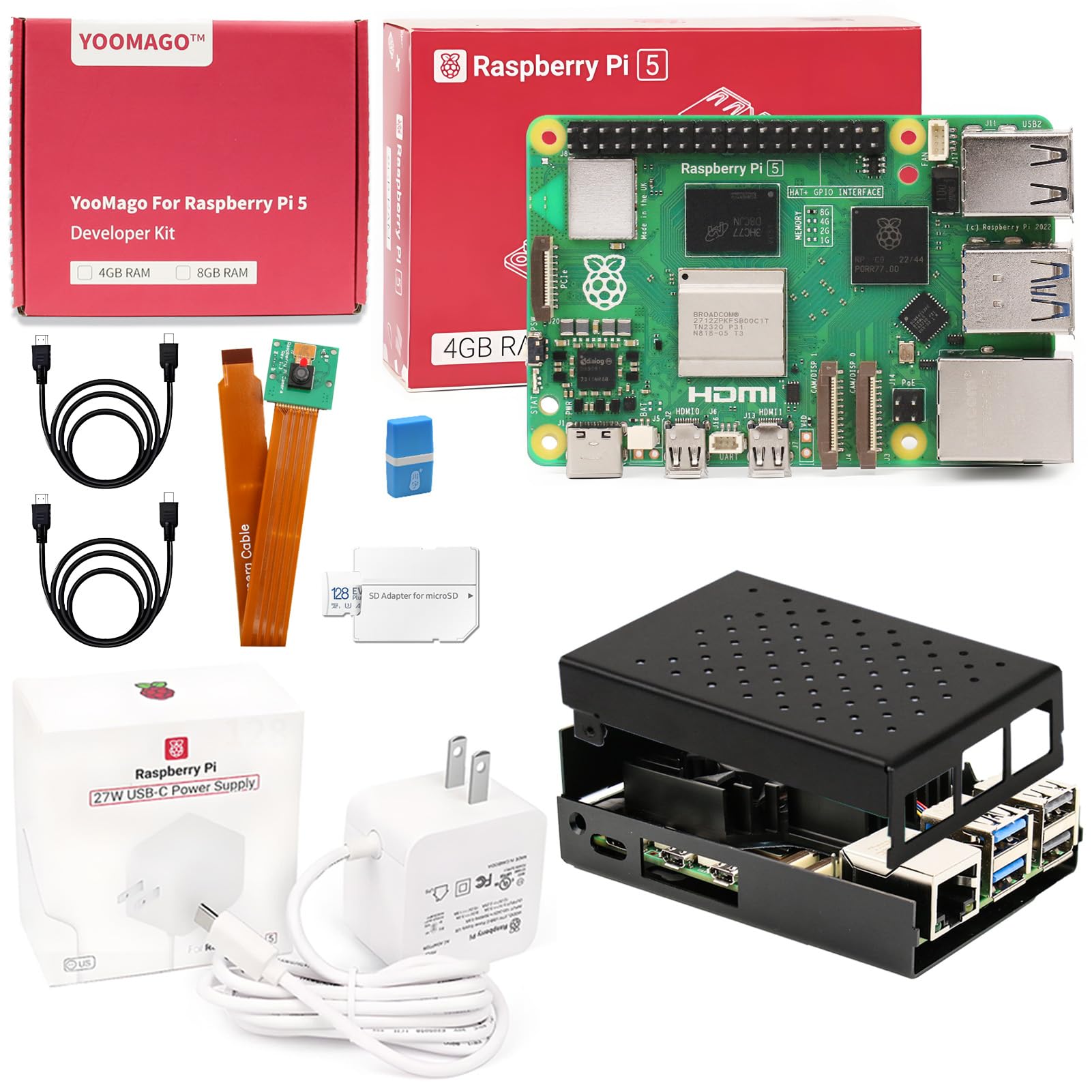 Raspberry Pi 4 8Gb Ram Kit - Новый оригинальный комплект платы разработки Raspberry